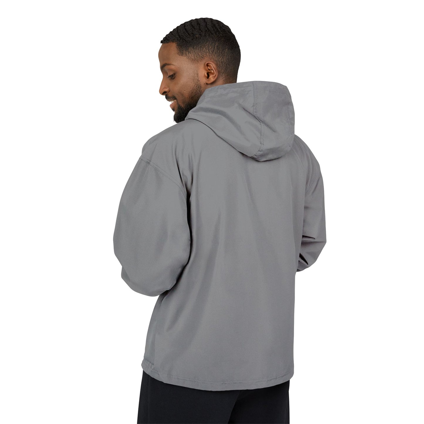 Packable Anorak Jacket — Reflective Heart Crest Windbreaker