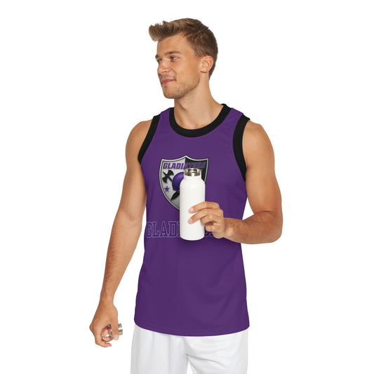 Gladiators Purple Basketball Jersey
