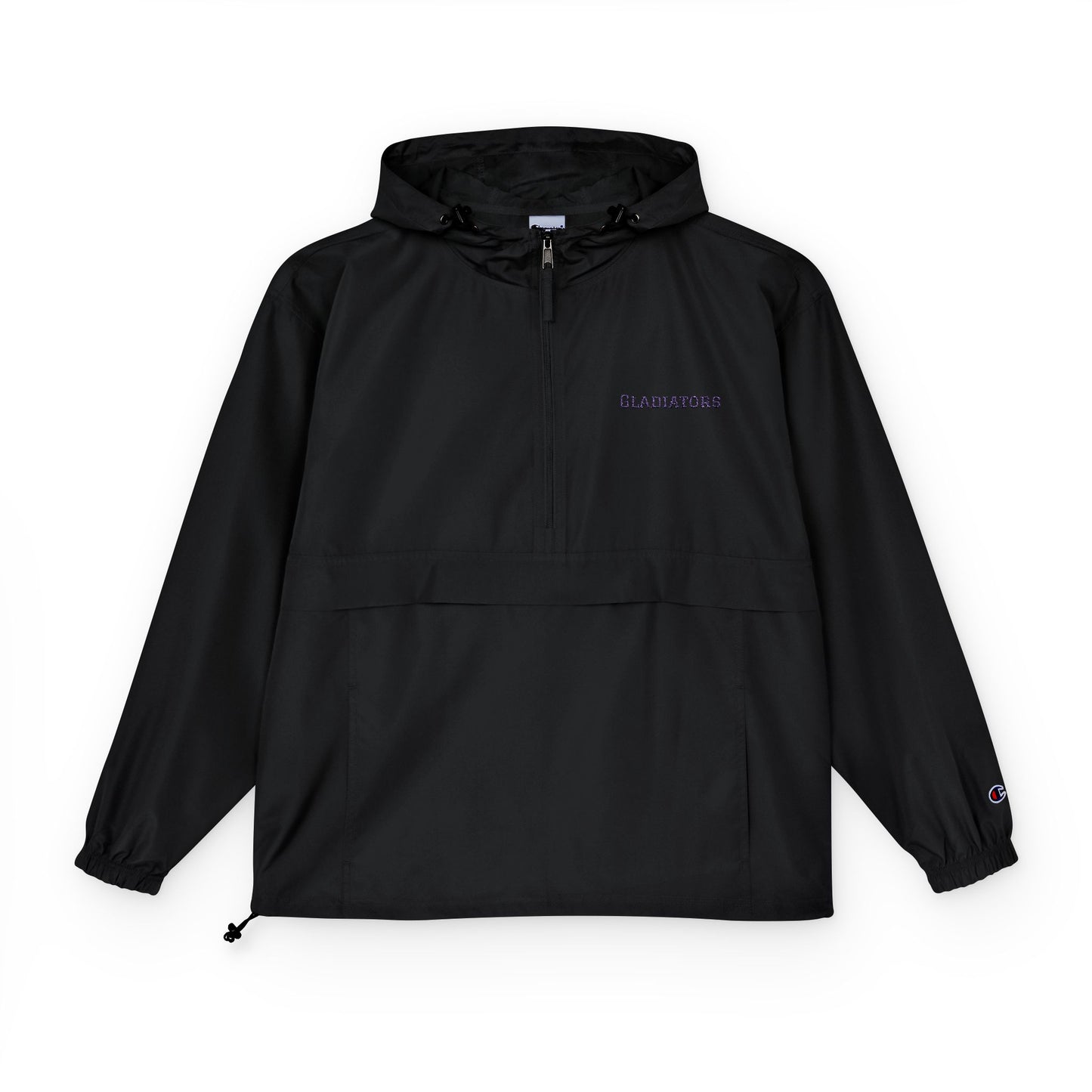 Packable Anorak Jacket — Reflective Heart Crest Windbreaker