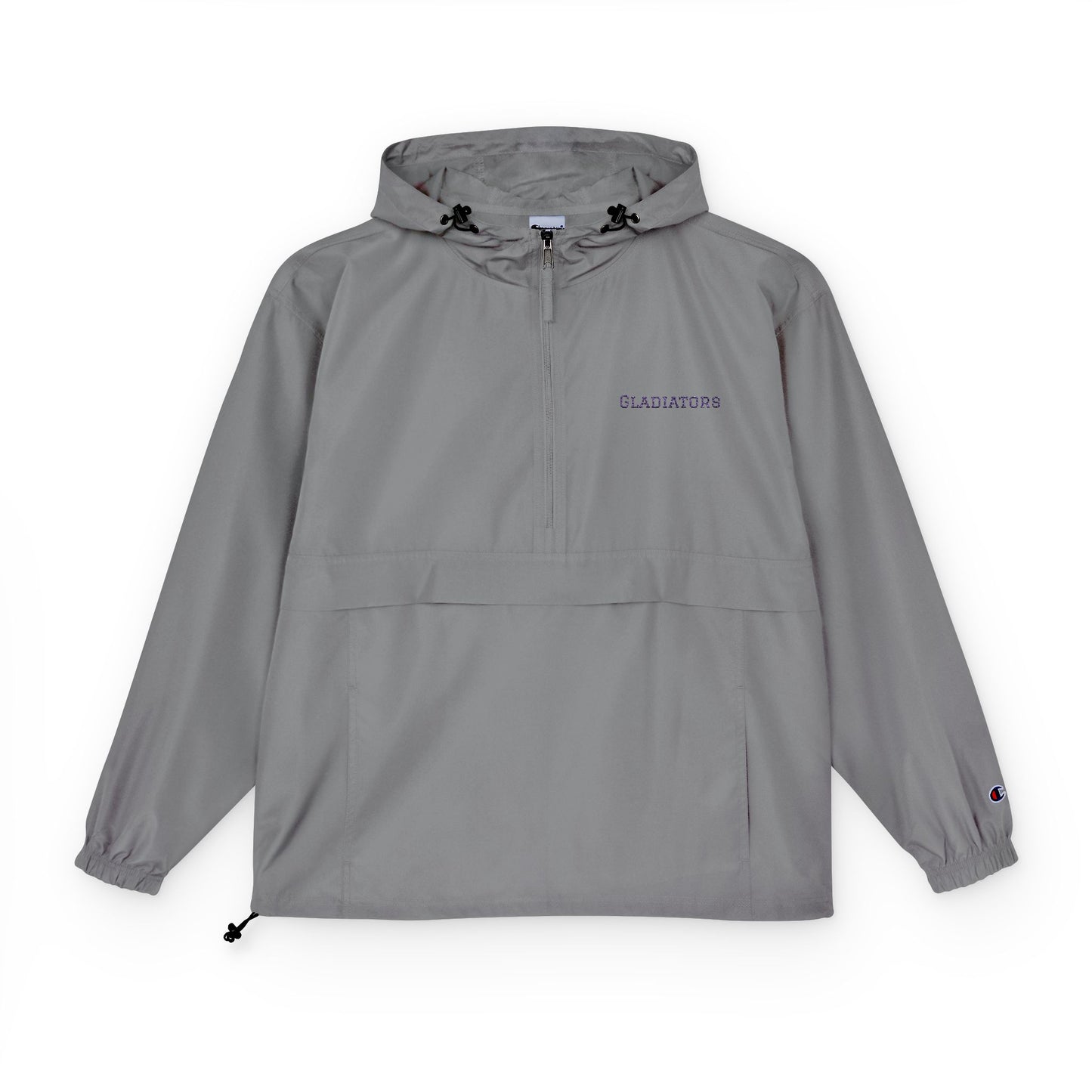 Packable Anorak Jacket — Reflective Heart Crest Windbreaker