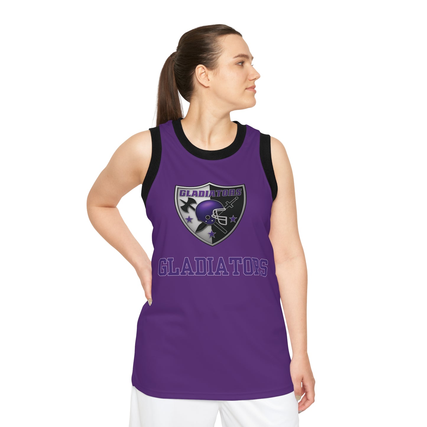 Gladiators Purple Basketball Jersey