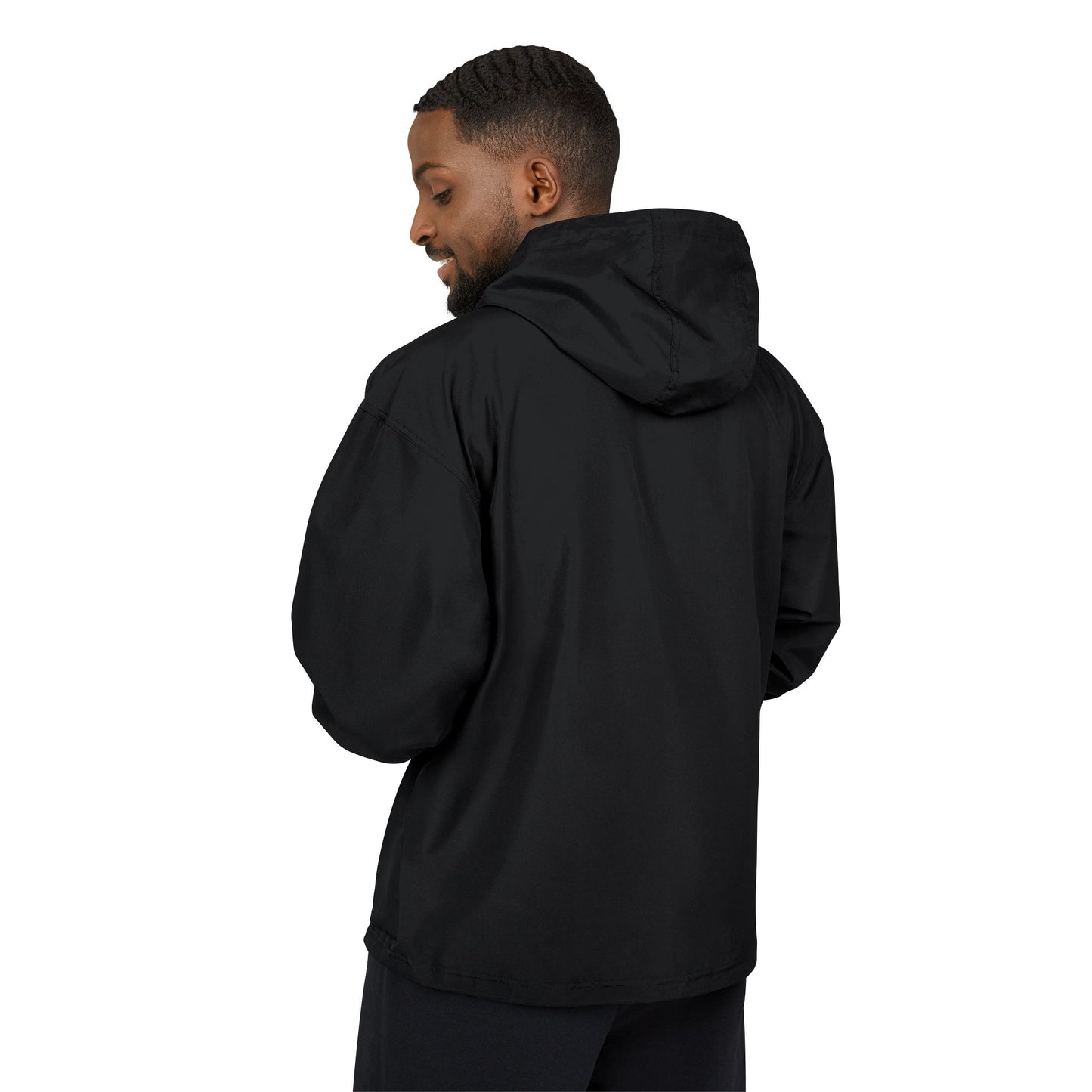 Packable Anorak Jacket — Reflective Heart Crest Windbreaker