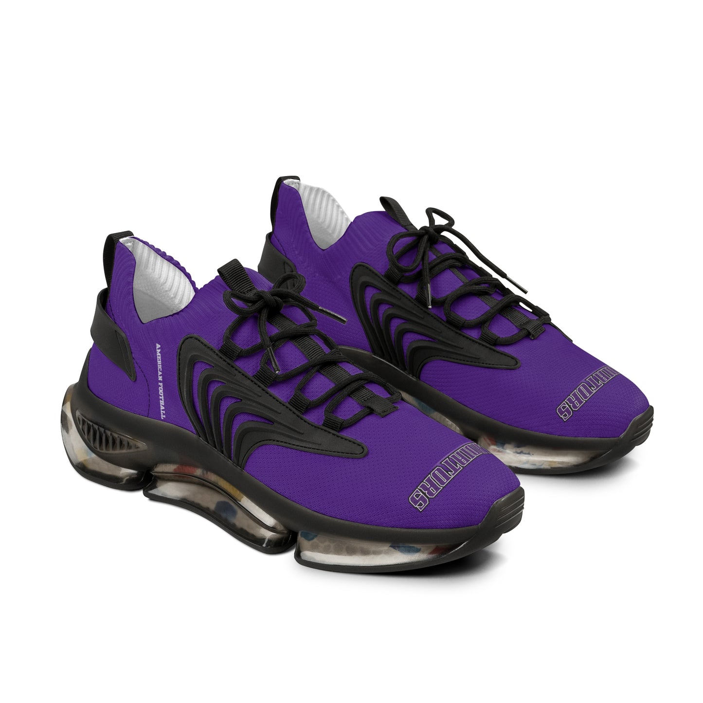 Men's Purple Athletic Sneakers — Lightweight Mesh Running Shoes